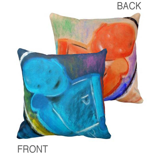 good bot bad bot throw pillow by brad hines