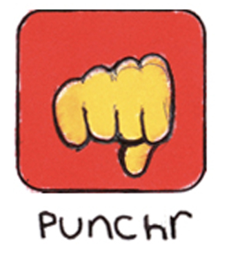 punhr app logo by brad hines
