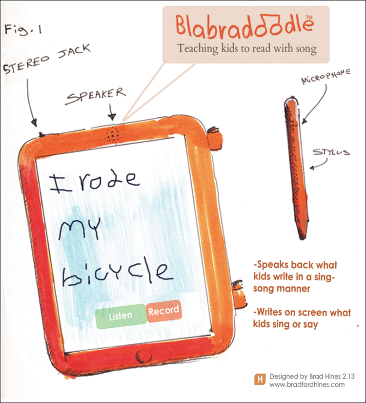 Blahbradoodle learning tablet by Brad Hines